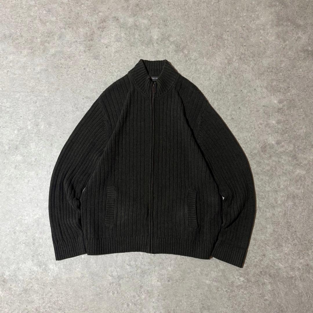 00s セントジョンズベイ ドライバーズニット コットンニット カーキ Lサイズ