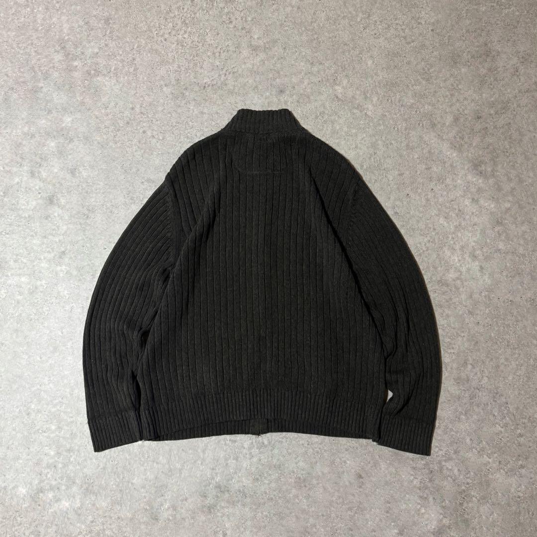 00s セントジョンズベイ ドライバーズニット コットンニット カーキ Lサイズ