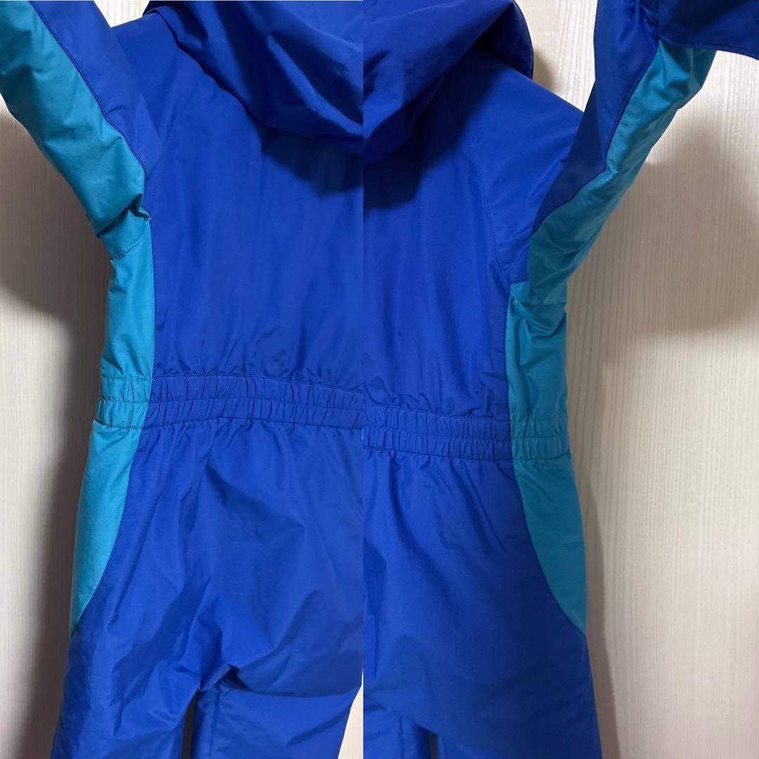 【極美品】モンベル　キッズ　子供　パウダーカバーオール　110センチ　つなぎ