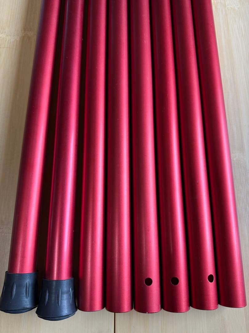 【美品】 peak スノーピーク　ウイングポールレッド280 2本セット