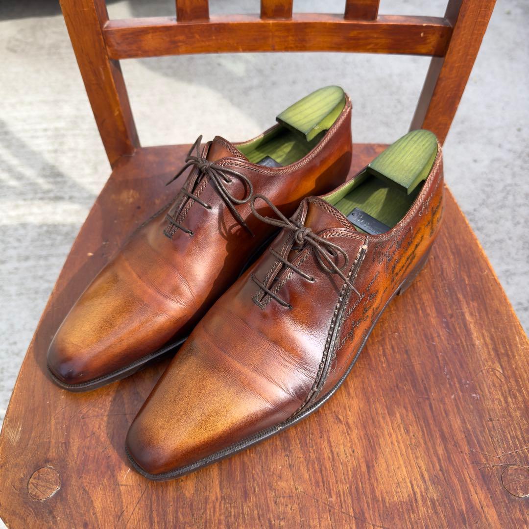 幻の名作 60万円 ベルルッティ スカーズ スクリットレザーシューズ 8.5