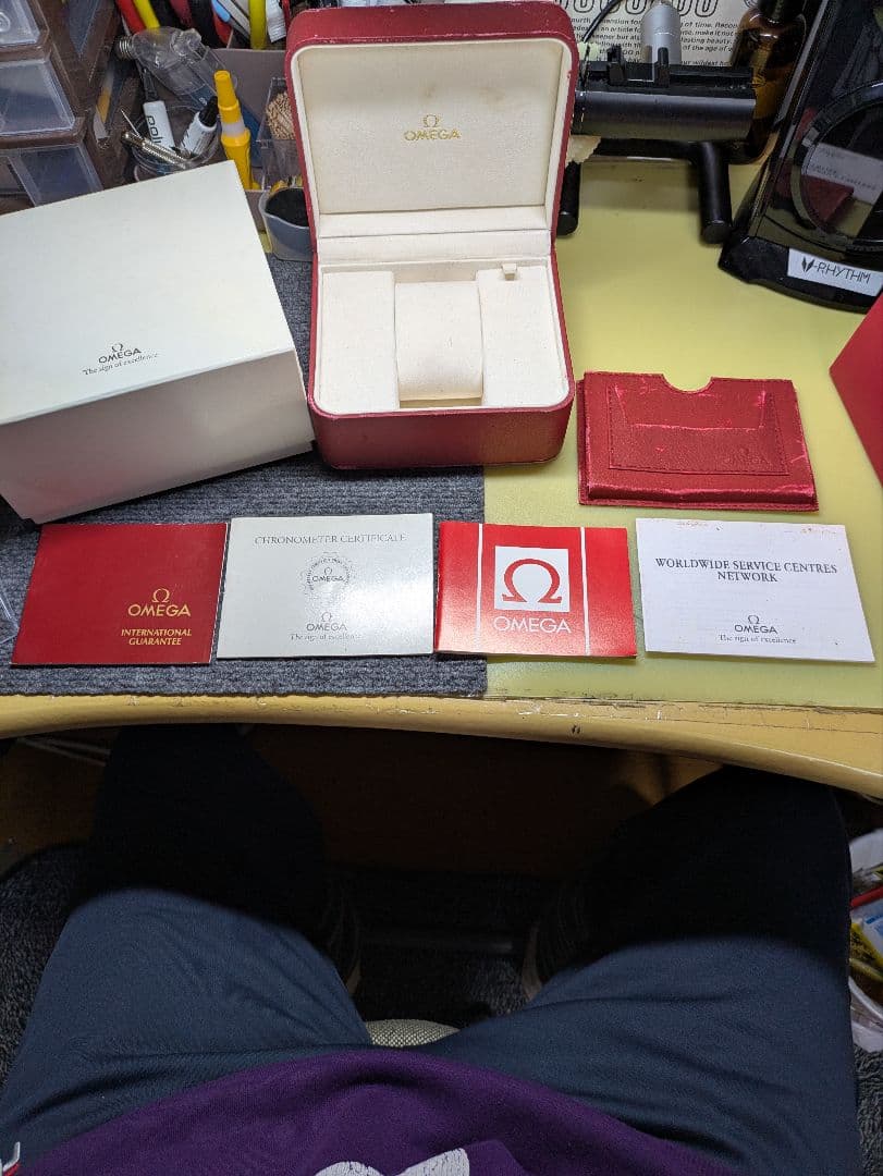 超美品！アンティークOMEGA自動巻き！！付属品完備・おまけつき