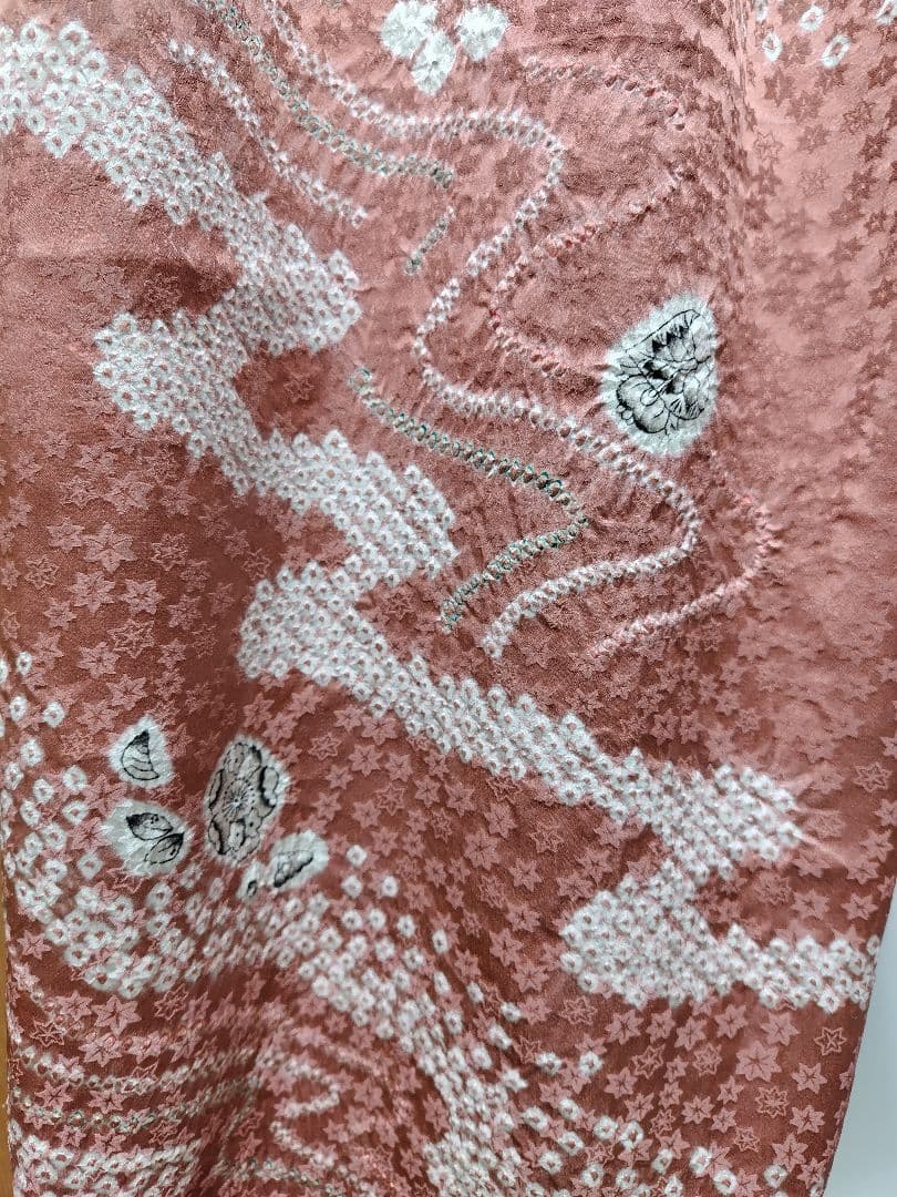 着物リメイク、辻が花、絞り、正絹、もんぺパンツ、ミサエ、2点おまとめ