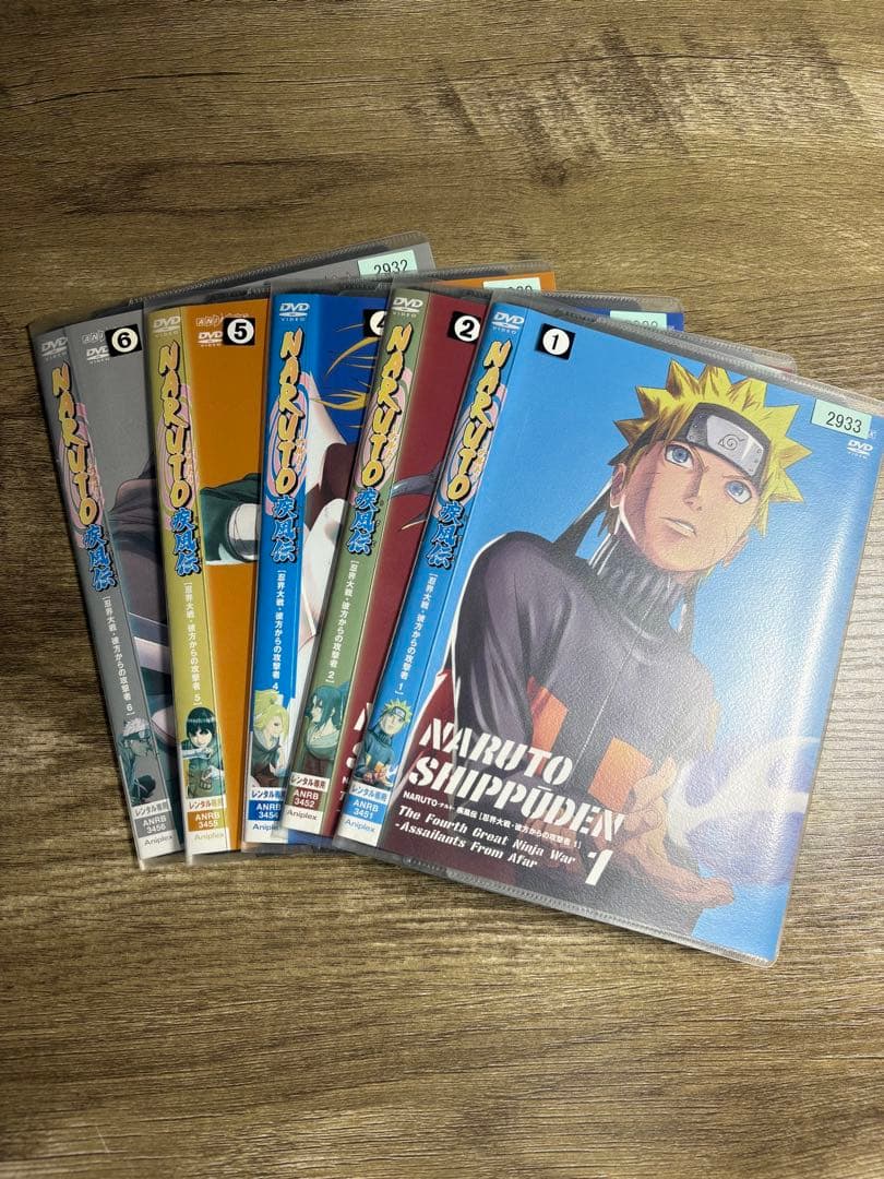 ナルトdvdレンタル落ちセット