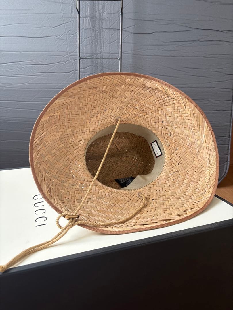 GUCCIラフィアハット新古品サイズMロンハーマン阪急