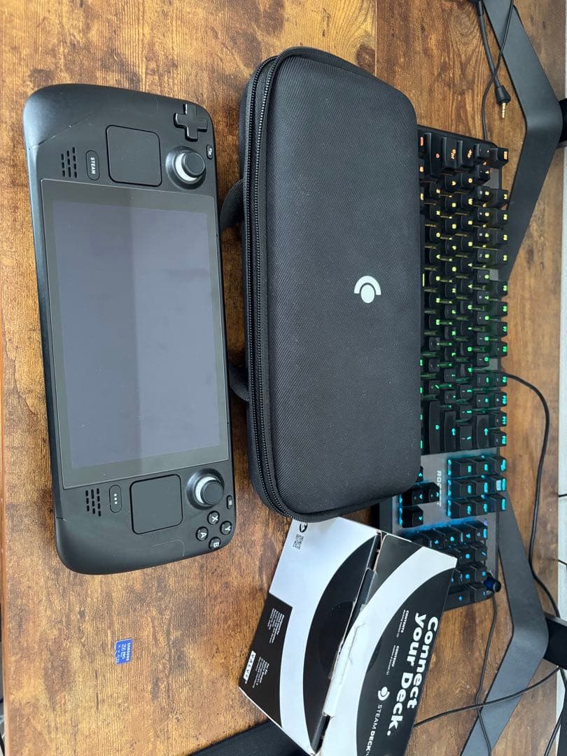 Steam Deck 1TB LCD、ドック、ケース、256gb SDカード