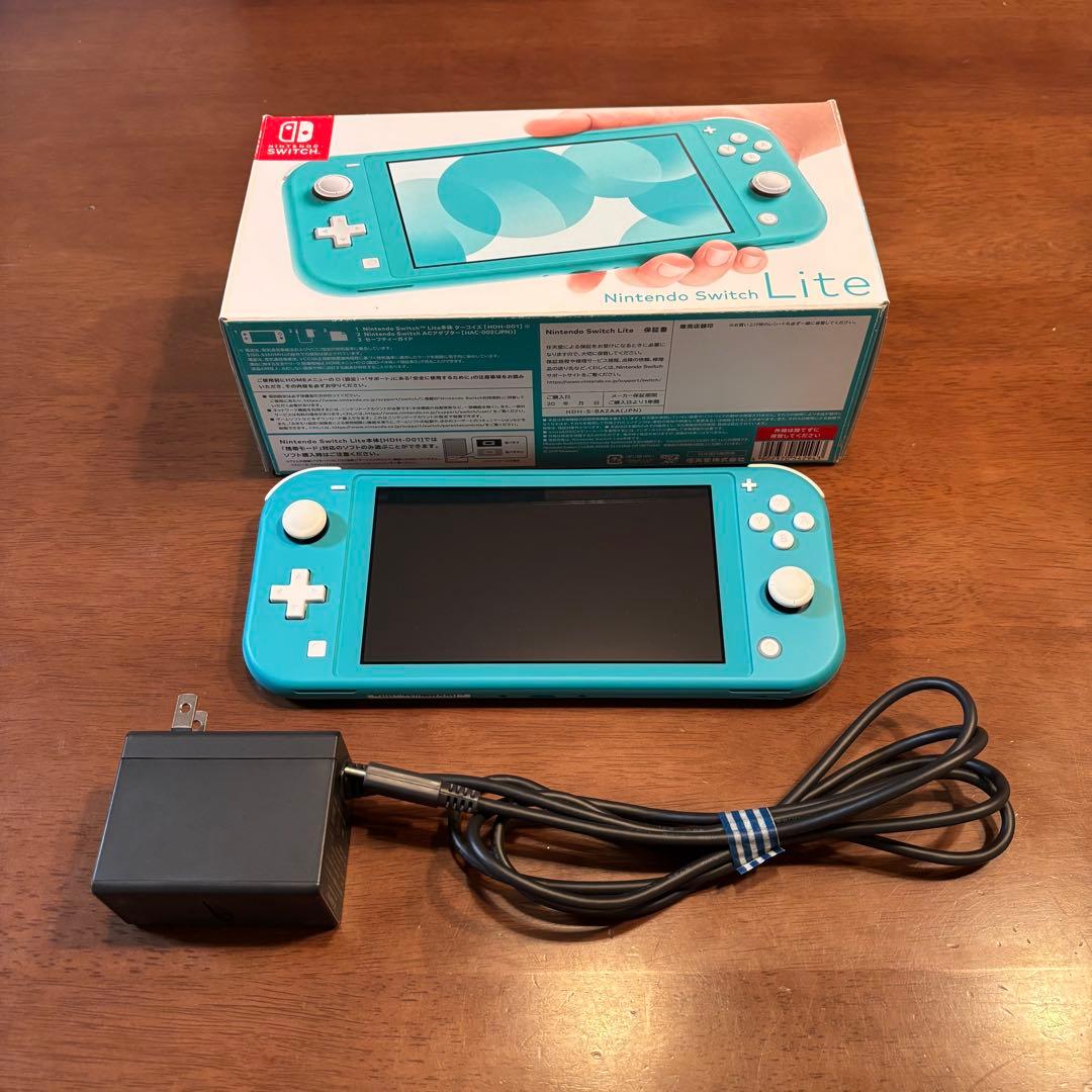 Nintendo Switch Lite本体 ターコイズ ACアダプター 箱付き
