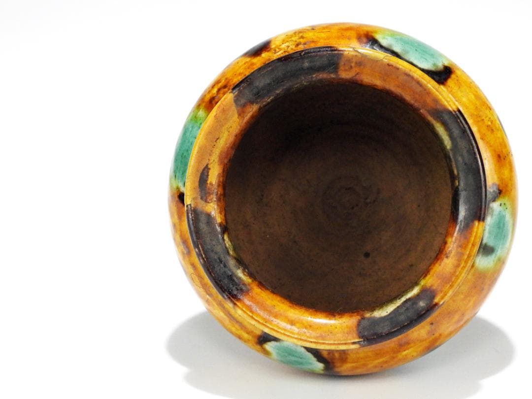 中国美術 時代 三彩 香炉 公勝 造 銀火舍