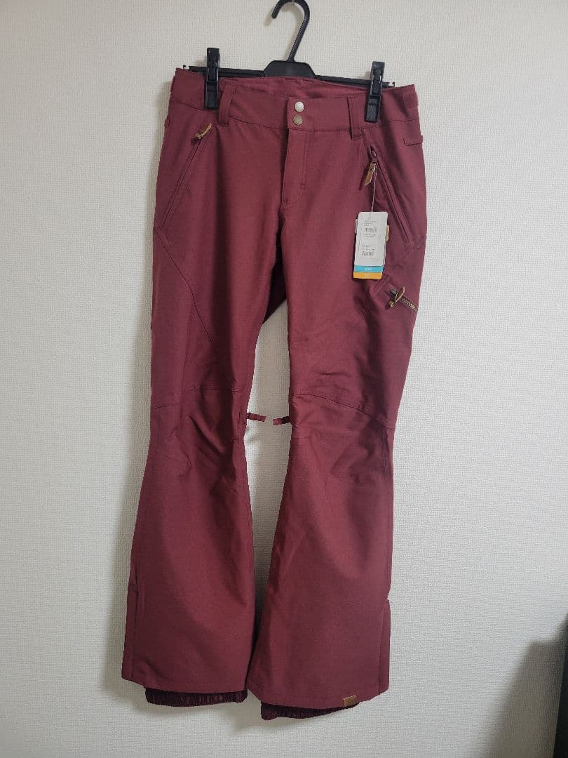 【新品タグ付き】ROXY スノーボードウェア パンツ M ワインレッド