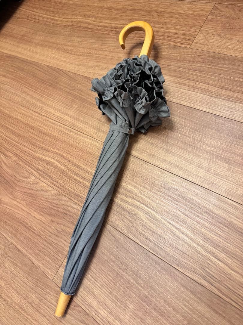 袋付き　サンバリア100 ストレート　フリルフロスト グレー