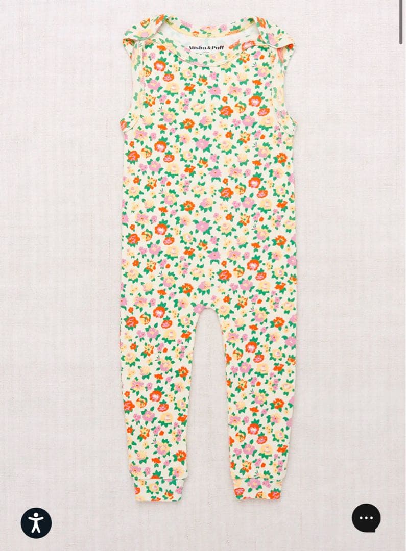 新品未使用 Misha and puff snap overall 6-12m