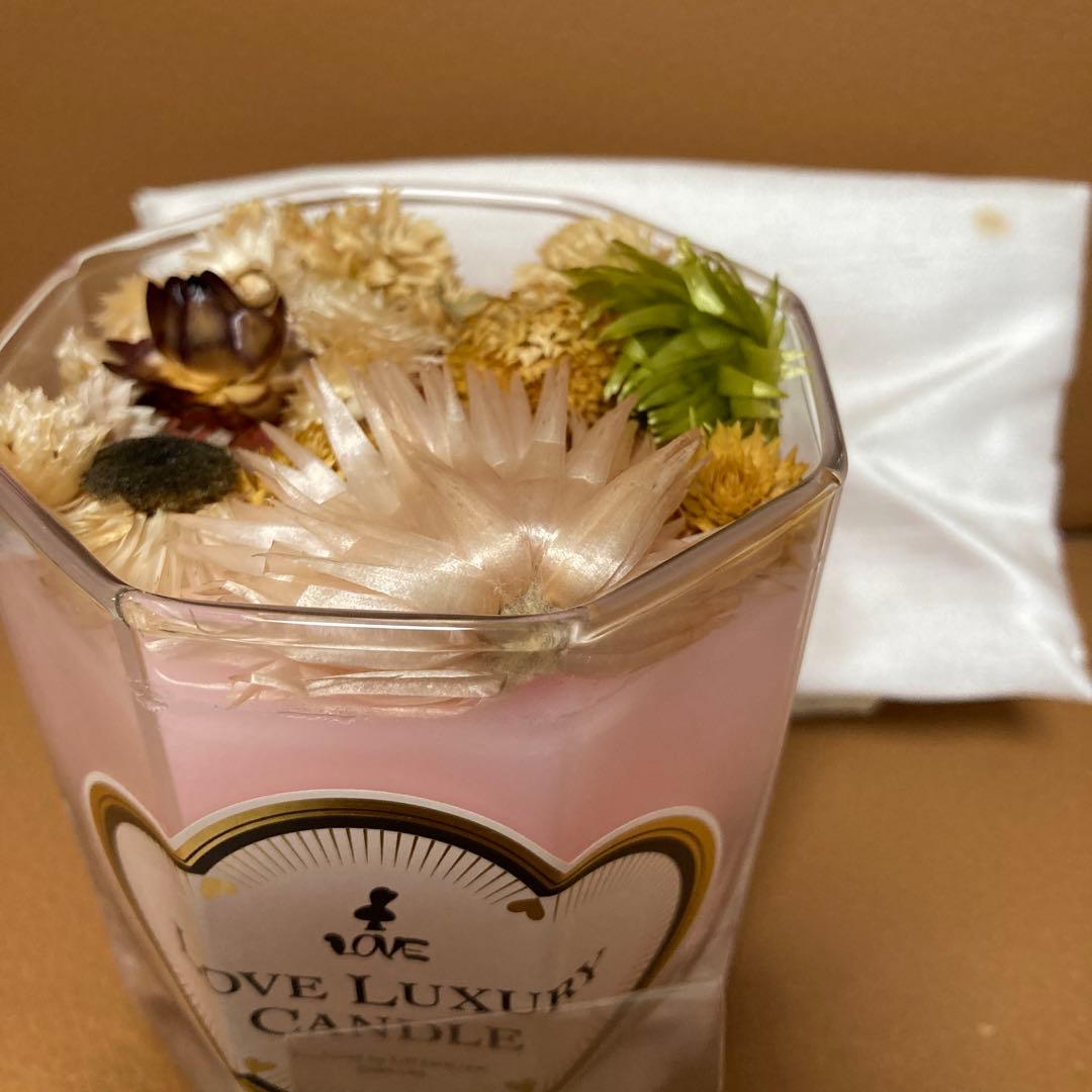 LOVE LUXURY CANDLE - ピンク