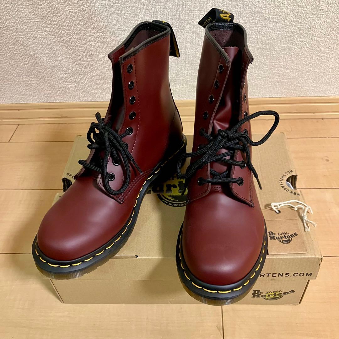 美品 ドクターマーチン 1460 チェリーレッド 8ホール UK6