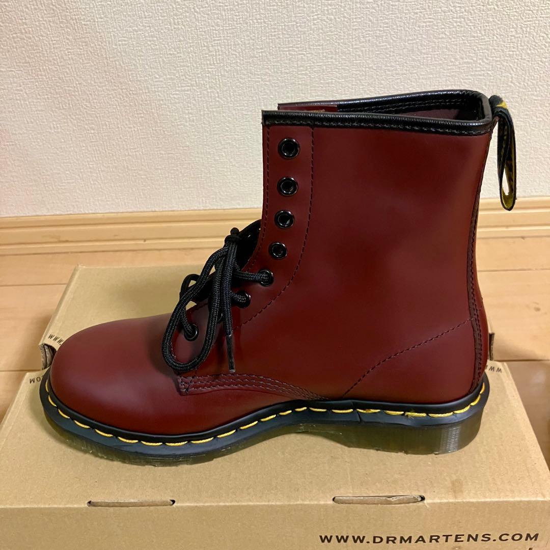 美品 ドクターマーチン 1460 チェリーレッド 8ホール UK6