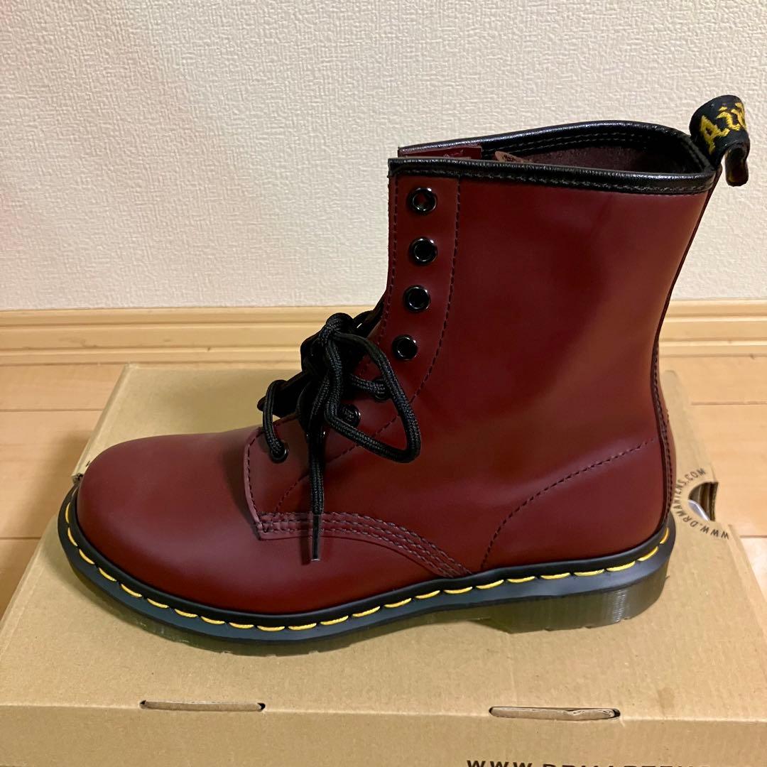 美品 ドクターマーチン 1460 チェリーレッド 8ホール UK6