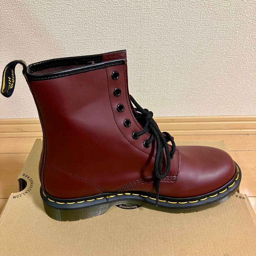 美品 ドクターマーチン 1460 チェリーレッド 8ホール UK6