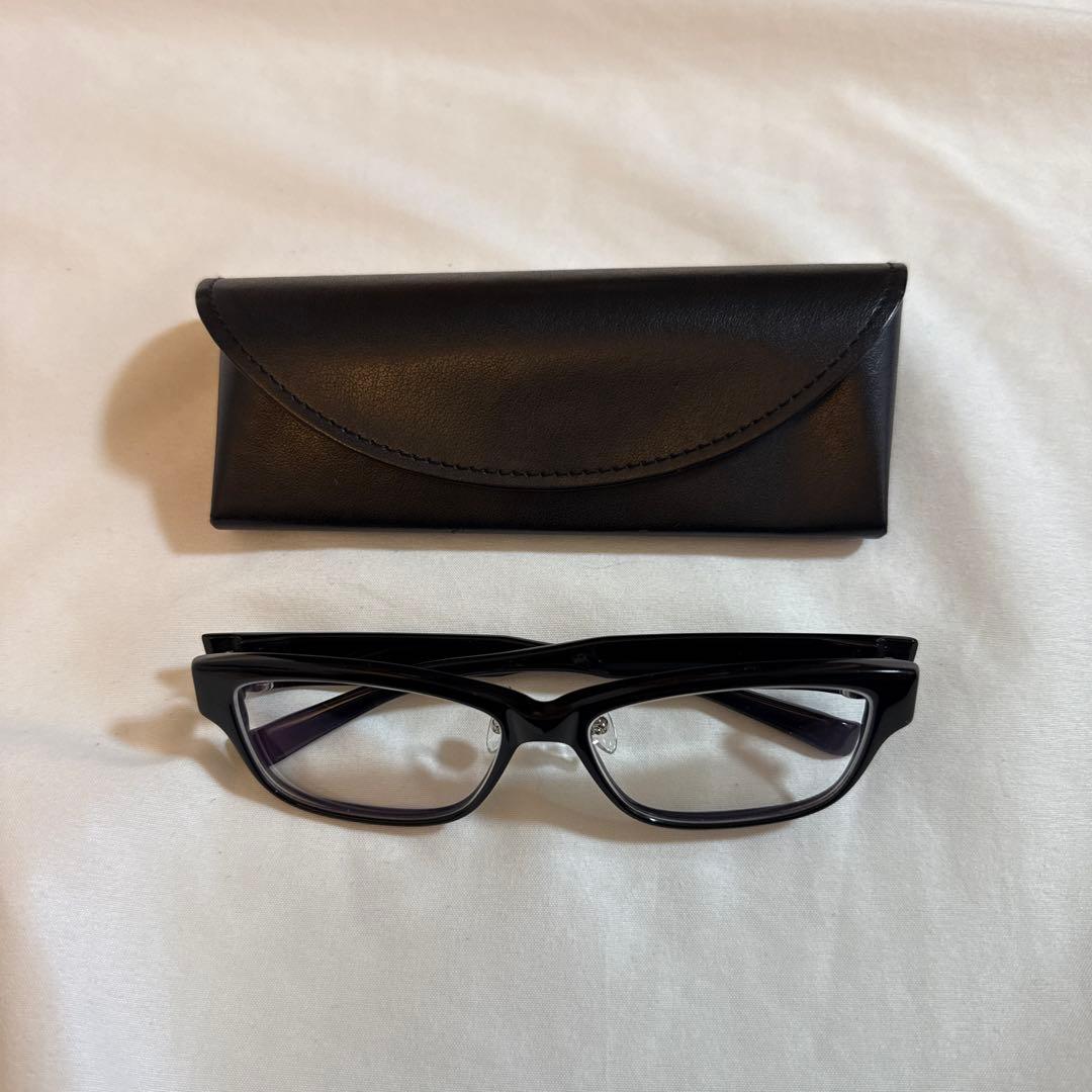 999.9ブラックフレーム度ありメガネ