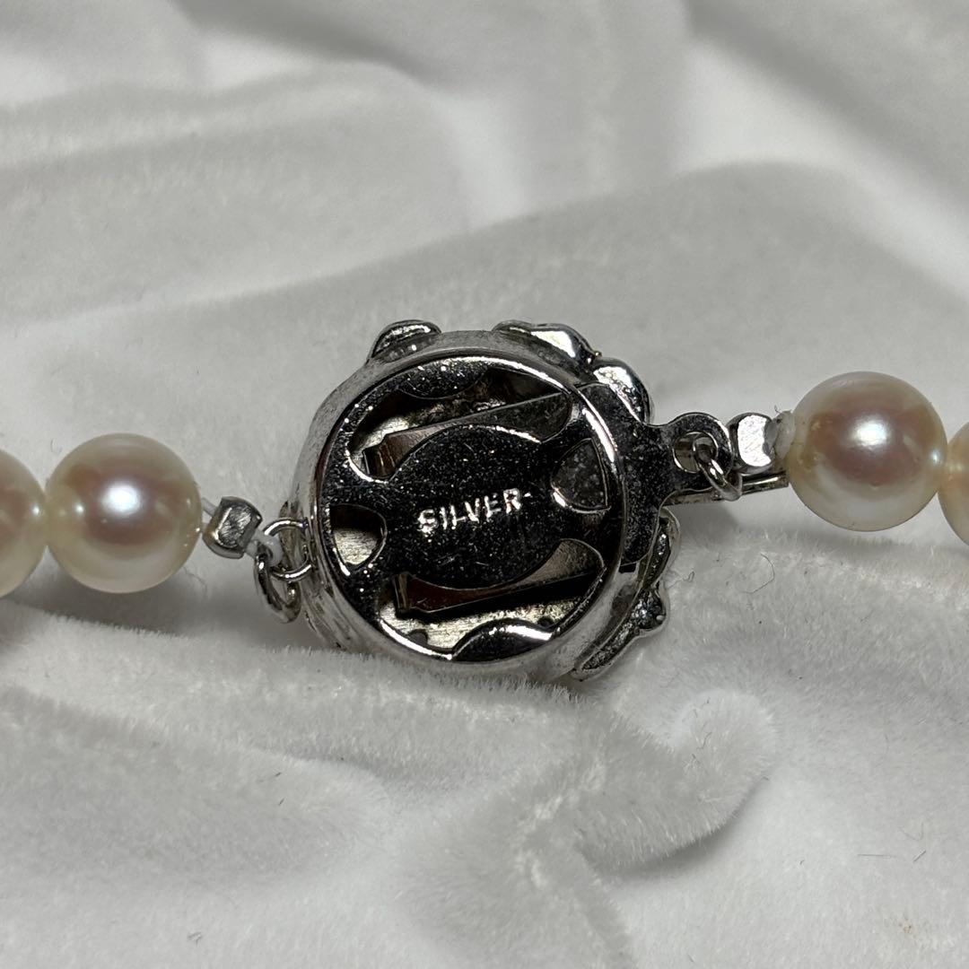 【テリ強】あこや真珠 約6.0-6.5mm 43cm 26g ネックレス