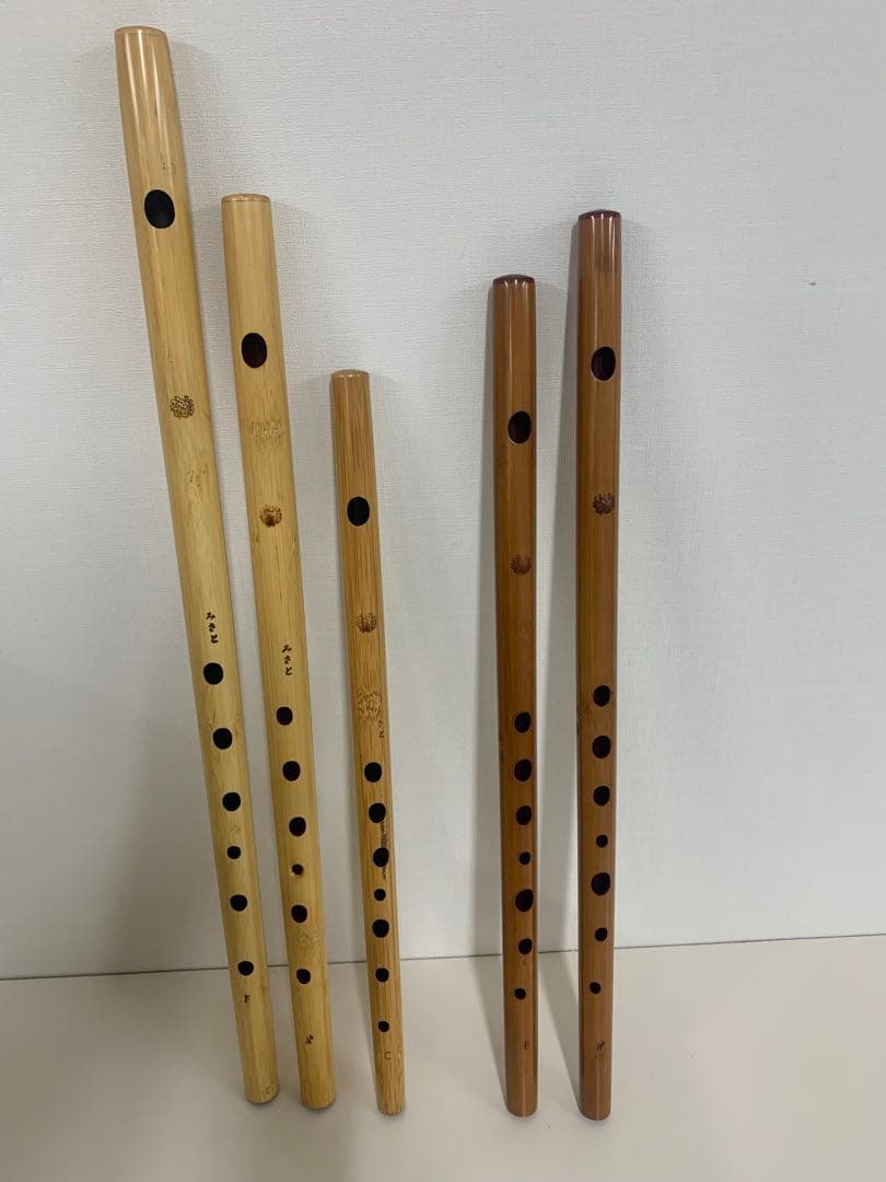 篠笛、みさと笛　5本セット