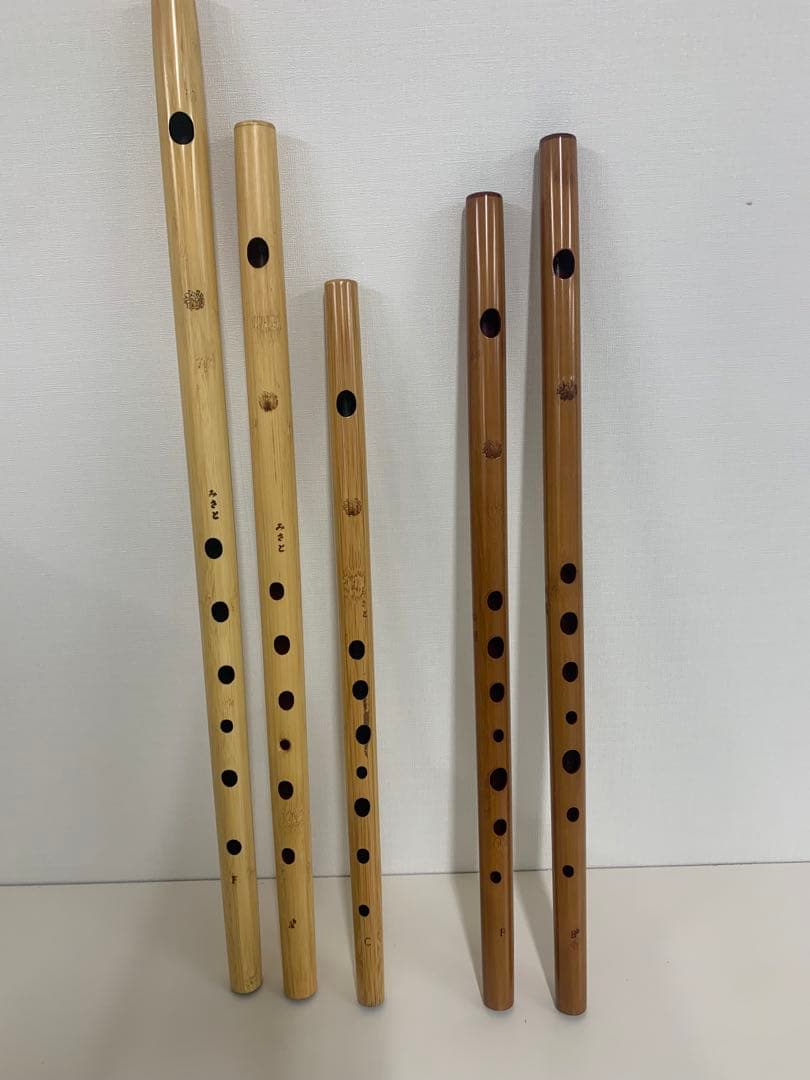 篠笛、みさと笛　5本セット
