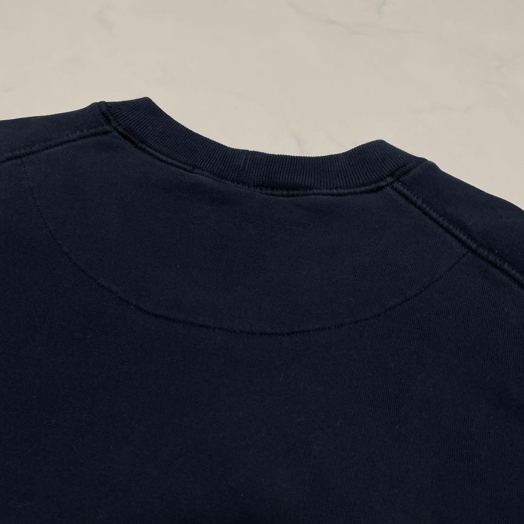 STONE  コットン　クルーネック　トレーナー　ネイビー　Sサイズ