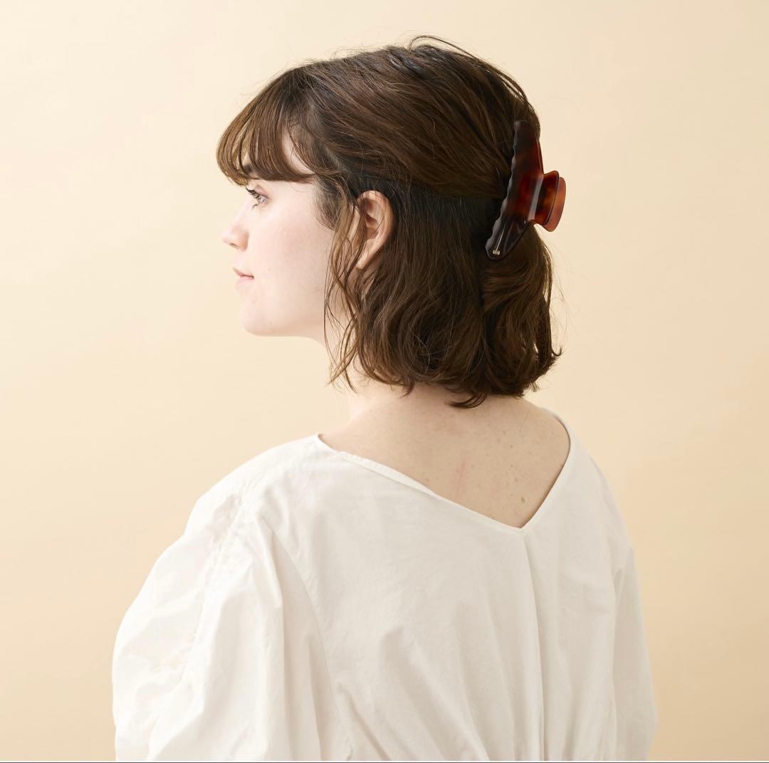 アレクサンドルドゥパリ　ヘアクリップ　L 新品　ブラウン