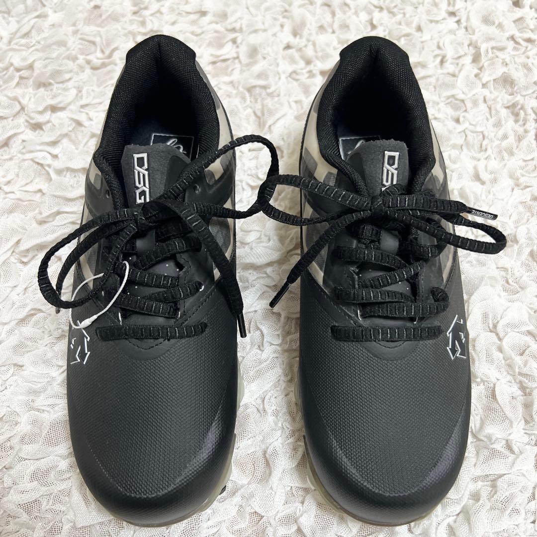 【お値下げ歓迎、即日発送】デサントゴルフ　スパイク　新品未使用　ブラック23cm