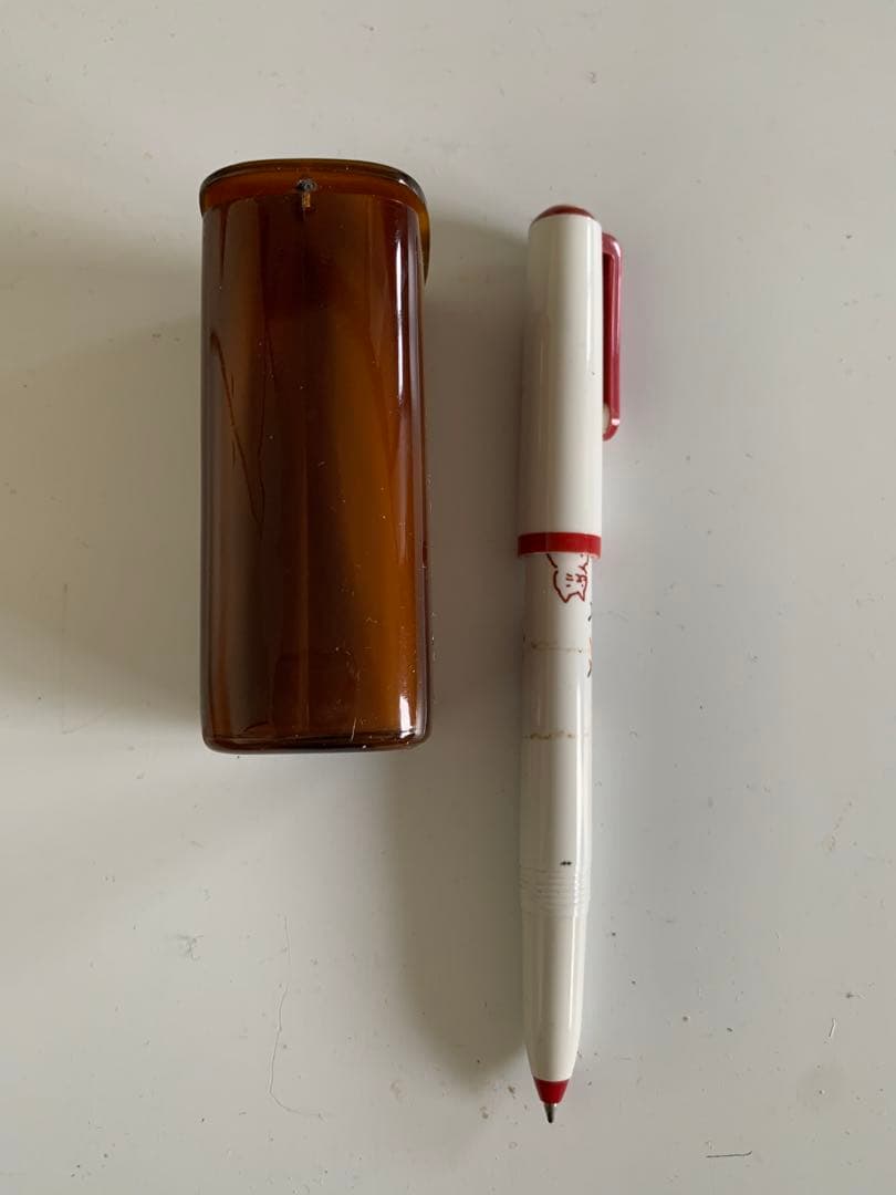 ブラウンフレームの度ありメガネ ケース付き