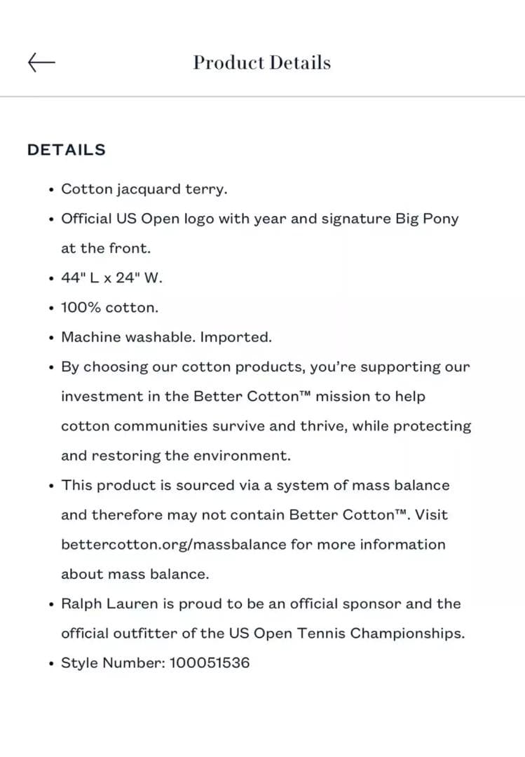 [激レア] 全米オープン 2024 US OPEN オフィシャルタオル