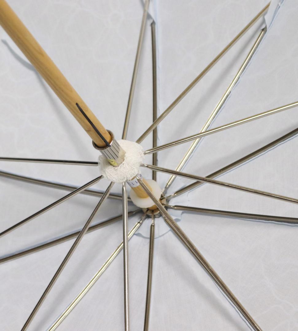 新品【前原光栄商店】皇室御用達リバーレース二重張り高級長傘日傘