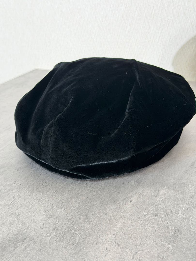 ヨウジヤマモトプールオム ベロアベレー帽 キャップ