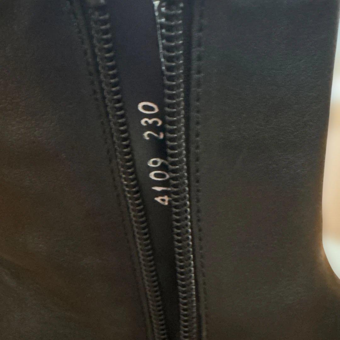 BeauFort 4109 ブラック23.0cm サイドゴアショートブーツ極美品