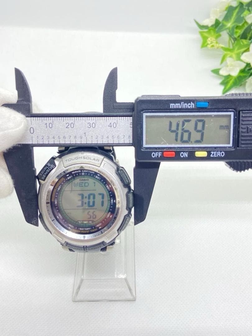 稼働　CASIO プロトレック　PRW-1300J デジタル　ソーラー