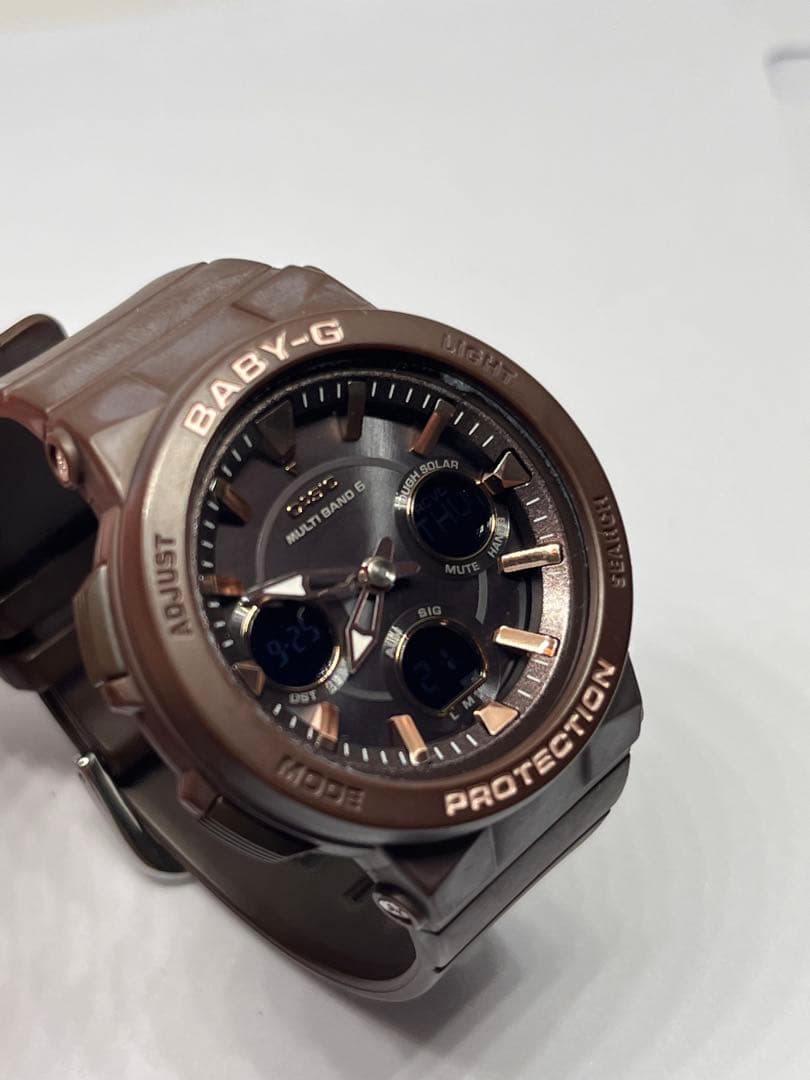 カシオ　ベビージー　電波ソーラー　アナデジ