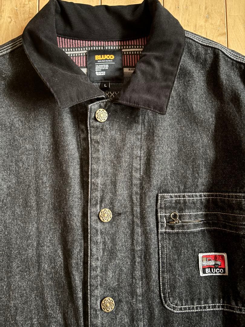 ブルコ BLUCO ライニング カバーオール デニム　サイズL