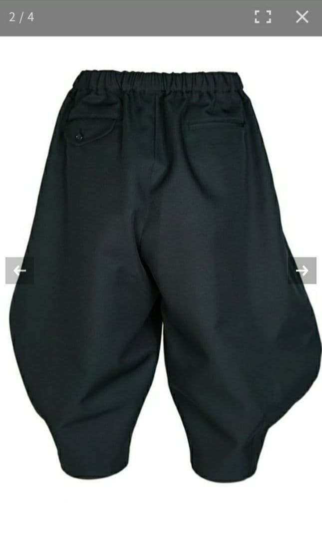 BLACK COMME des GARCONS　エステルツイル パンツ　24ss