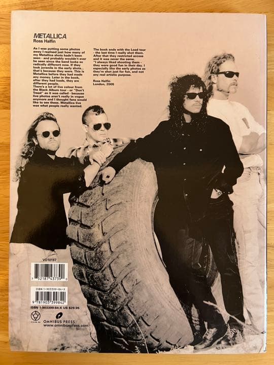 絶版 メタリカ 写真集 llica Ross Halfin