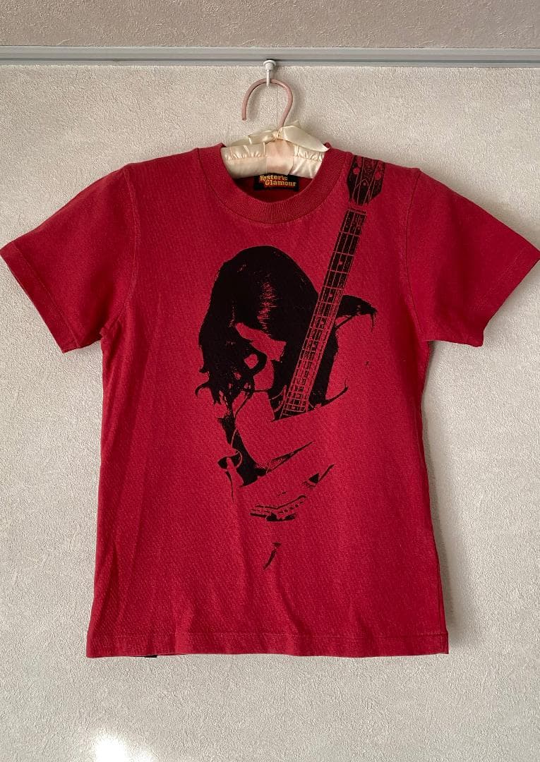 HYSTERIC GLAMOUR ヒステリックグラマー ギターガールTシャツ赤