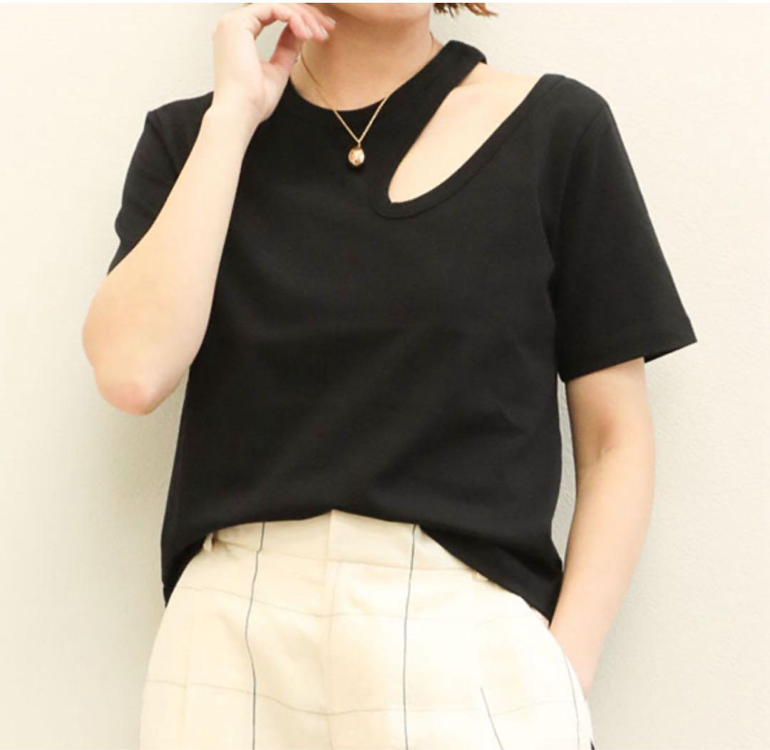 ユータン⭐︎タグ付き新品未使用プロタゴニスタカッティング Tシャツブラック