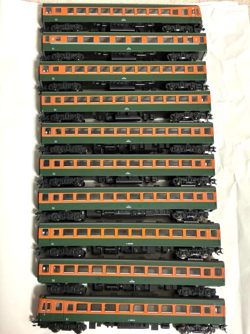 か*照様 国鉄80系電車　10両　kato ライト点灯動力動作確認済　ジャンク品