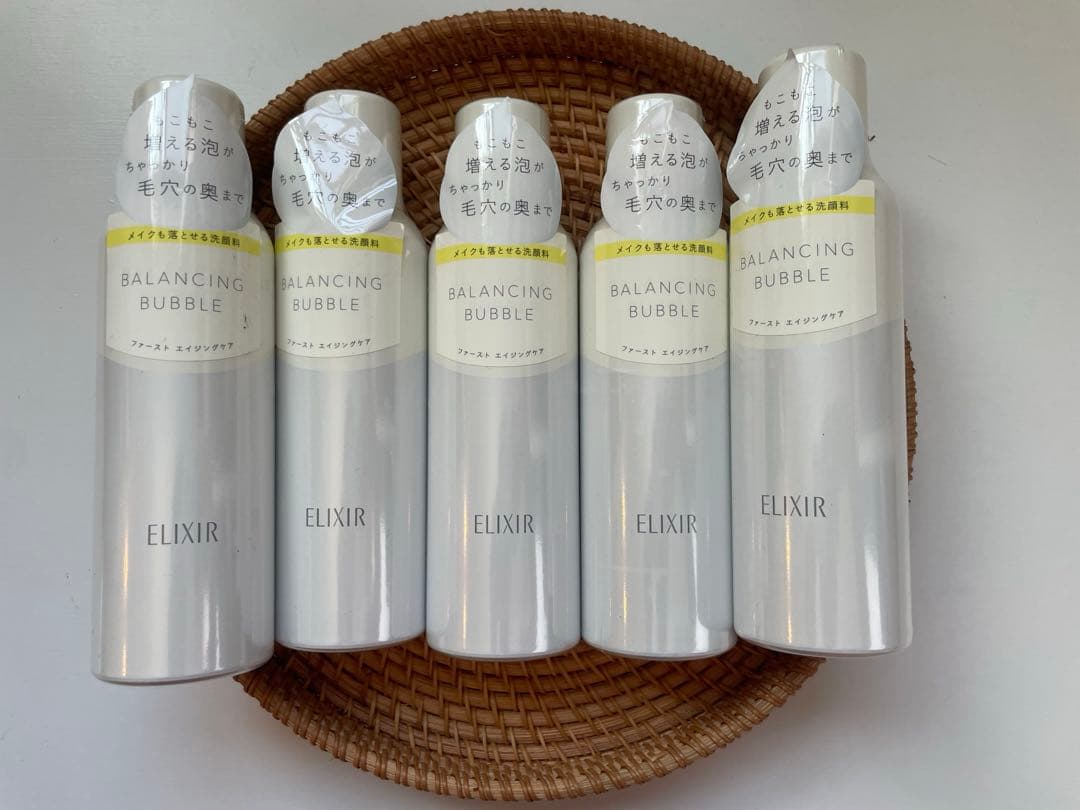 ELIXIR エリクシール　ルフレ　バランシング　バブル　洗顔料　165gx5