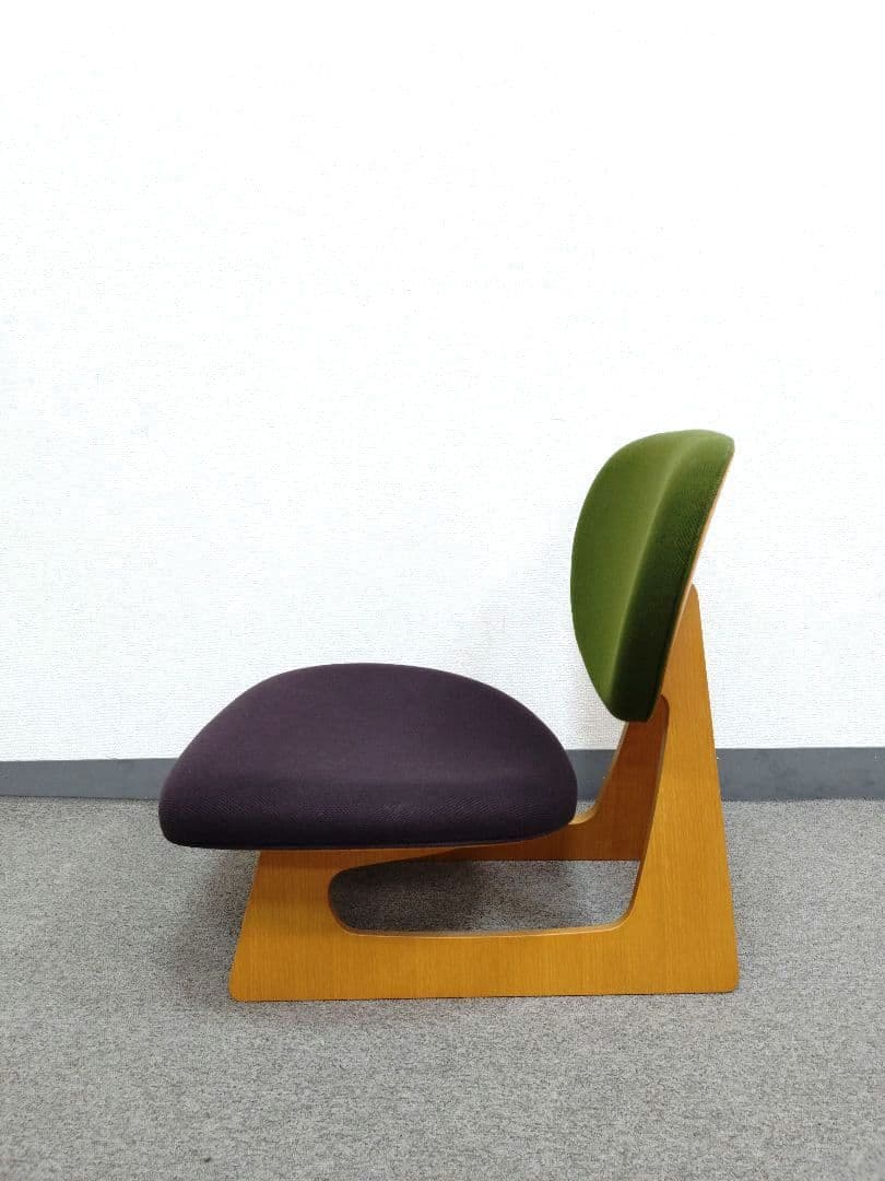 美品 天童木工 低座イス 長大作デザイン S-5016NA-ST型