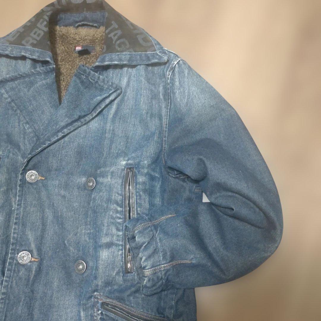 【美品 】ディーゼル DIESELデニムジャケットコート裏ボアレザー 値下げ可能