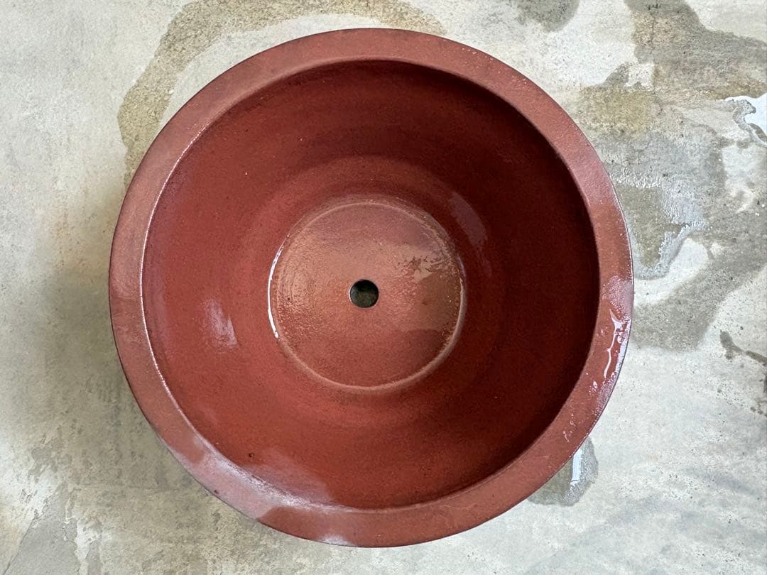 中国鉢2点セット！　刻印入りと針彫りの支那鉢　盆栽