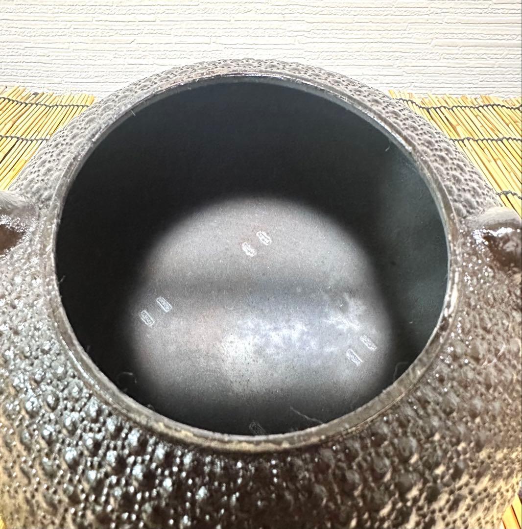 未使用品、供箱付　岩手県奥州水沢幸工芸　現代の名工 佐藤勝久造　丸平型亀甲霰