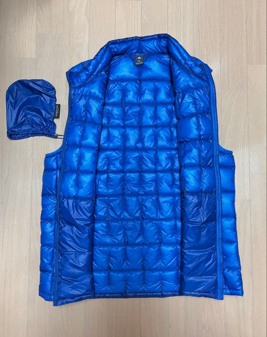 モンベル プラズマ1000 ダウン ベスト XL ブルー