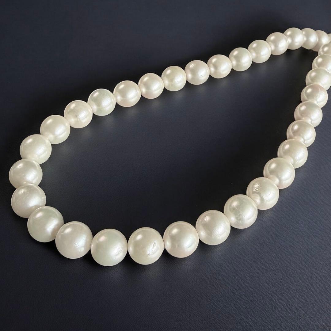 【高島屋購入品】アコヤ　パール　ネックレス　大珠　8ミリ　本真珠