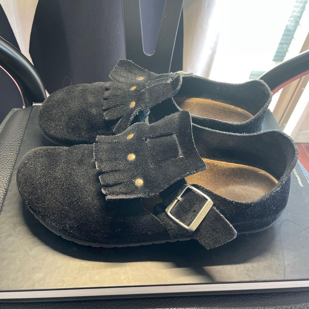 ビルケン ザルツブルク 黒色 スエード 41 ナロー幅