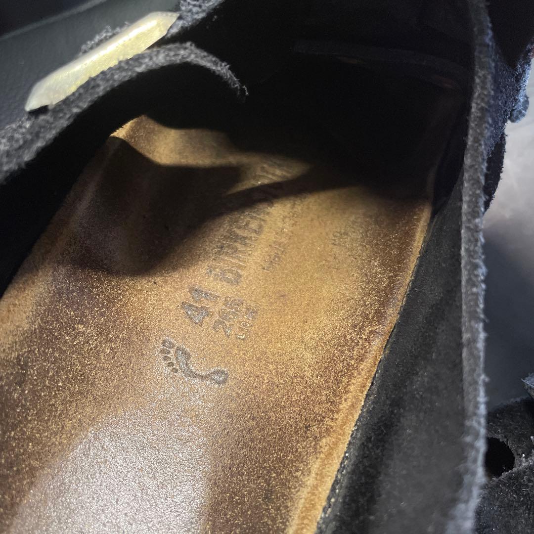 ビルケン ザルツブルク 黒色 スエード 41 ナロー幅