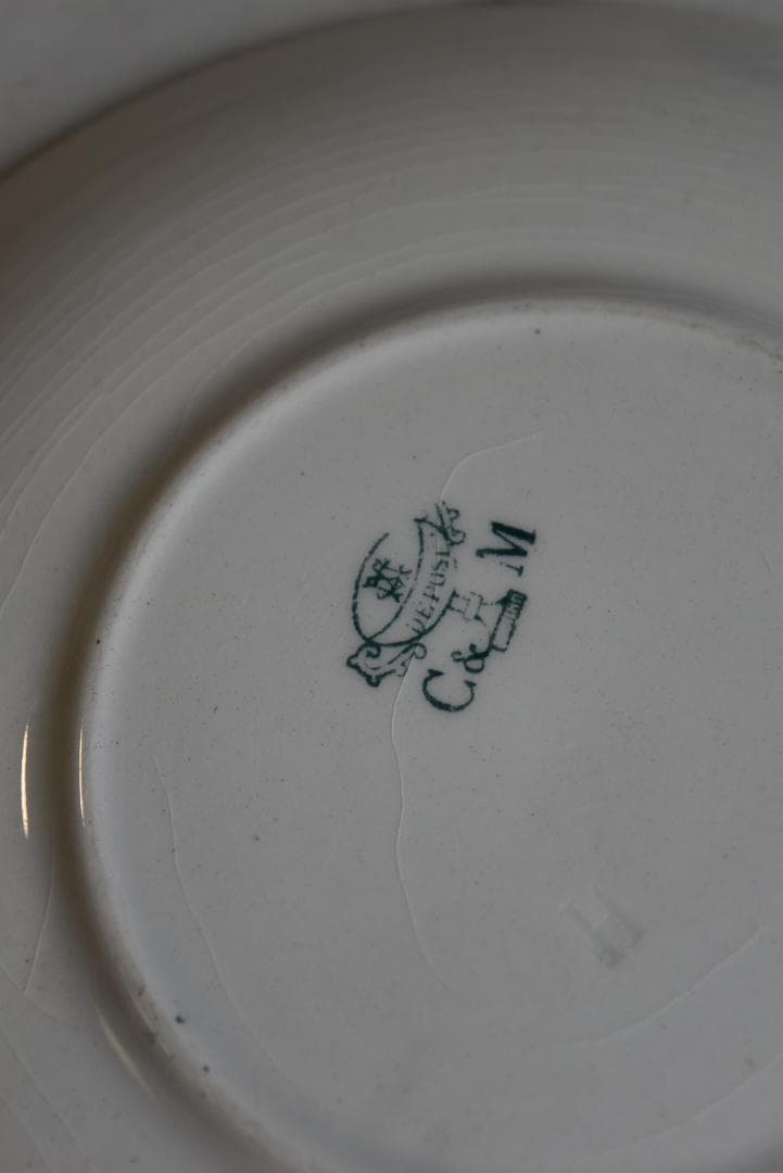 美品クレイユモントロー　ミュゲ　すずらん皿　プレート　フランスアンティーク